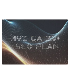MOZ DA 30+ SEO plan